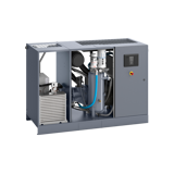 Thumbnail of GA 30 FF Oil-injected screw compressor atlas copco cutaway showing internal parts